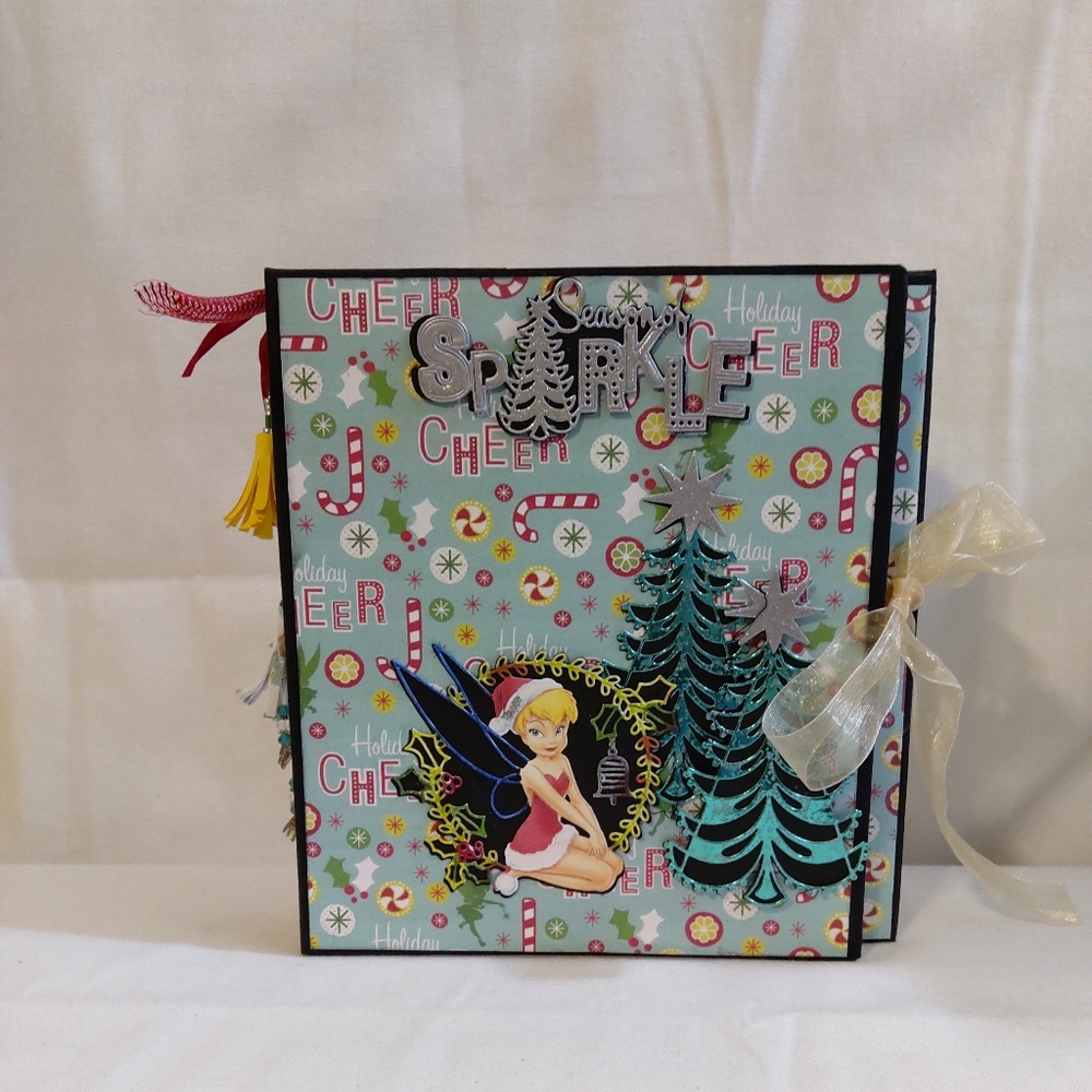 Handcrafted - Disney, Tinkerbell, Christmas theme handmade Photo Album. …